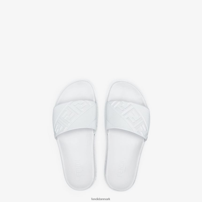 gummi fodseng Mænd Fendi fodtøj hvid A44V2D2321