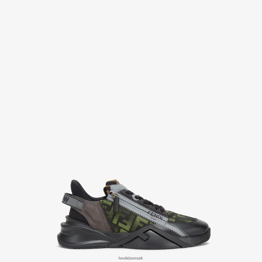 løbesneakers i neon og stof Mænd Fendi fodtøj sort A44V2D2269