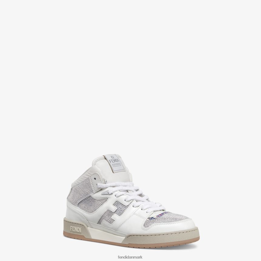 læder high-tops Mænd Fendi fodtøj hvid A44V2D2265