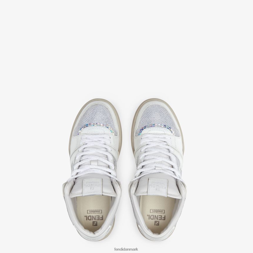 læder high-tops Mænd Fendi fodtøj hvid A44V2D2265