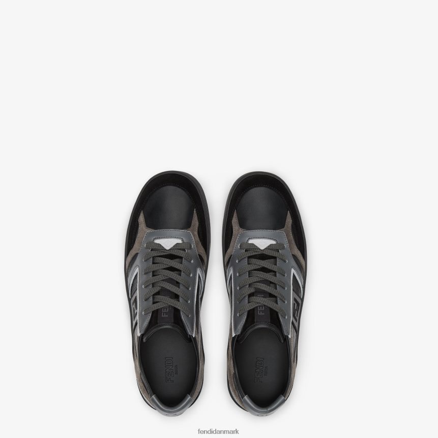 læder lave toppe Mænd Fendi fodtøj sort A44V2D2217