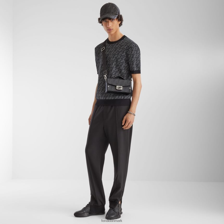 læder lave toppe Mænd Fendi fodtøj sort A44V2D2235