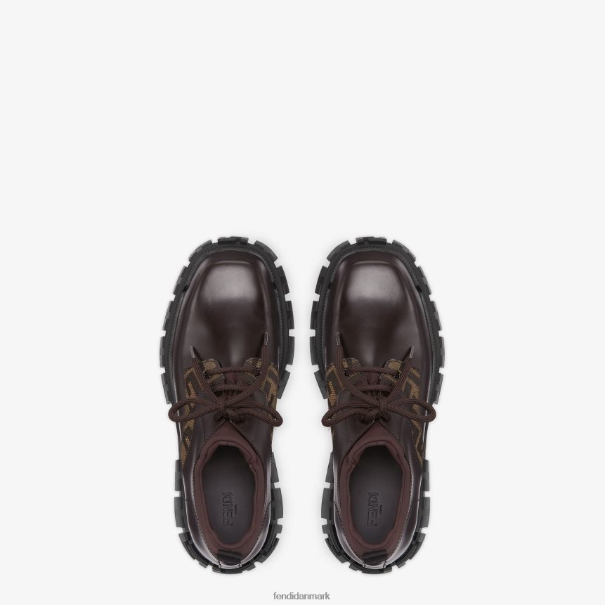 læder snørebånd Mænd Fendi fodtøj Brun A44V2D2310