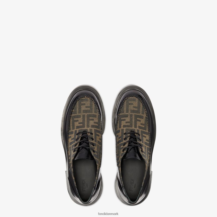 læder snørebånd Mænd Fendi fodtøj sort A44V2D2243