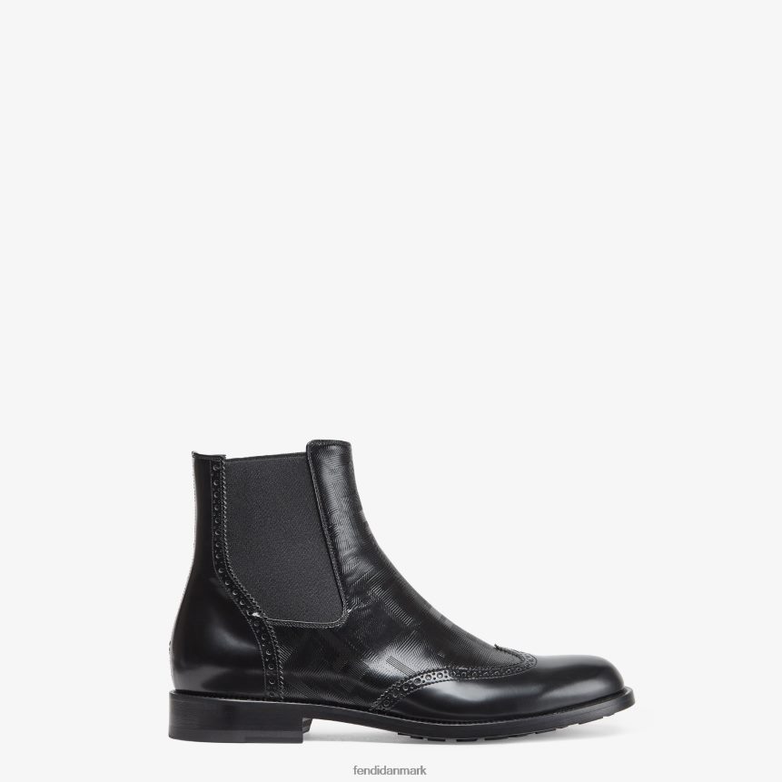 chelsea-støvler i læder Mænd Fendi fodtøj sort A44V2D2311