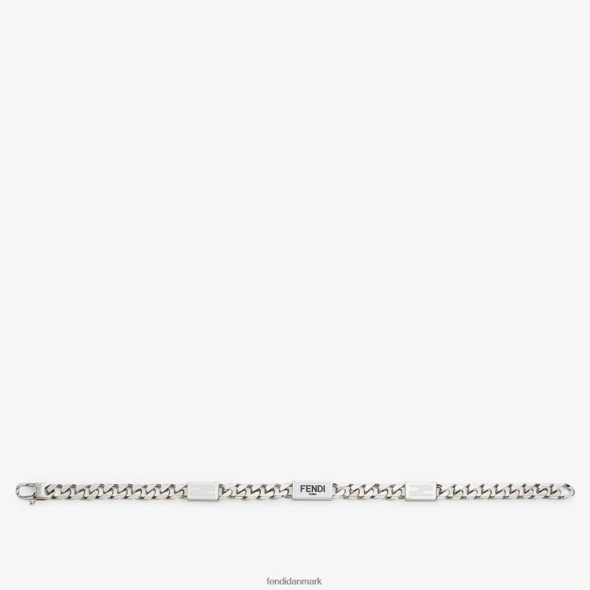 metal armbånd Mænd Fendi smykker sølv A44V2D2702