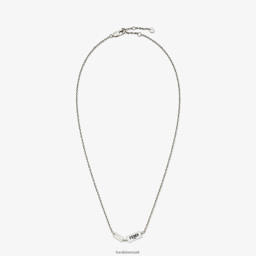 metal halskæde Mænd Fendi smykker sølv A44V2D2703
