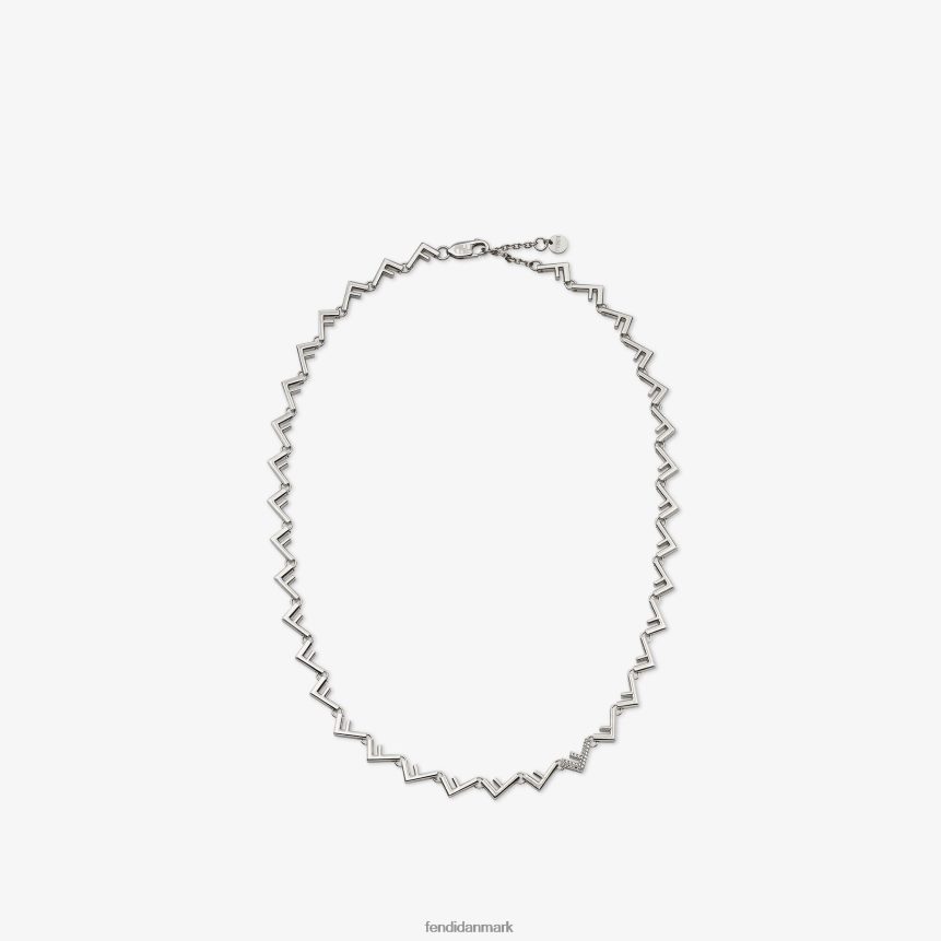 metal halskæde Mænd Fendi smykker sølv A44V2D2738