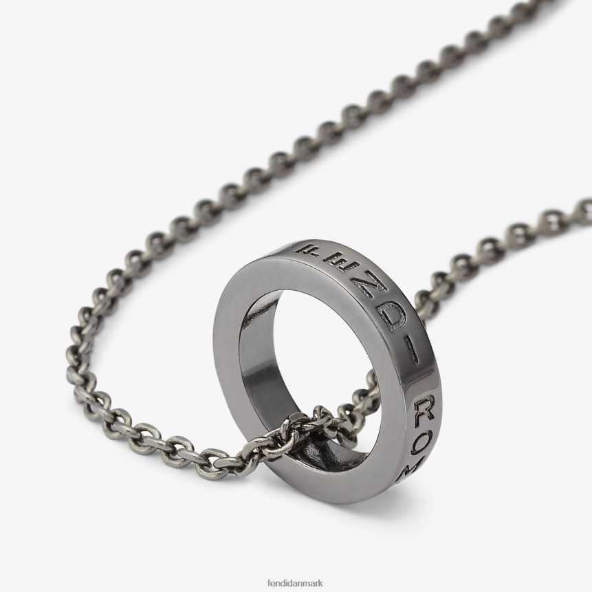 ruthenium halskæde Mænd Fendi smykker sølv A44V2D2708
