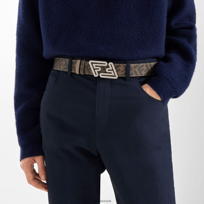 hurtigere vendbart læderbælte Mænd Fendi tilbehør beige A44V2D2449