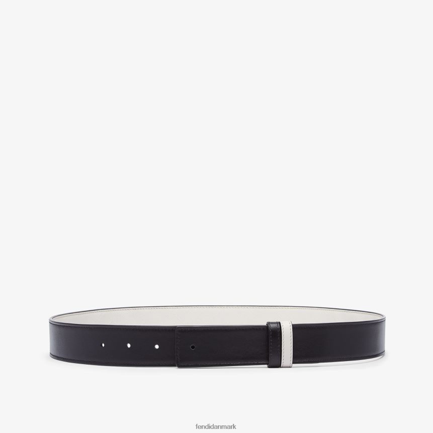 vendbart skyggelæderbælte Mænd Fendi tilbehør grå A44V2D2553