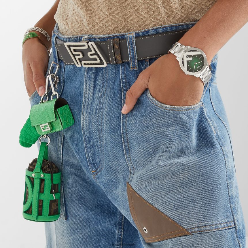 nøgleboks i gummi Mænd Fendi tilbehør grøn A44V2D2415