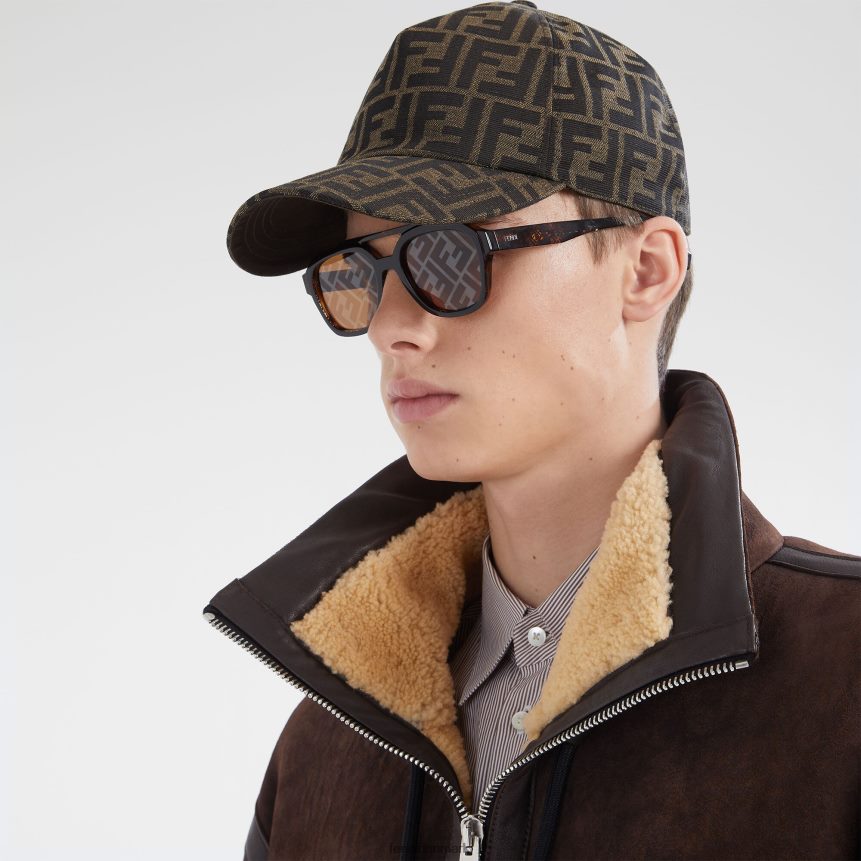 baseballkasket i stof Mænd Fendi tilbehør Brun A44V2D2325