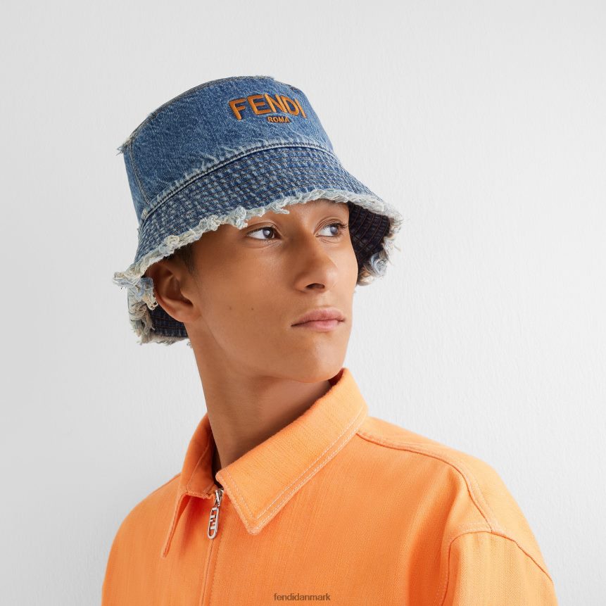 denim bøttehat Mænd Fendi tilbehør blå A44V2D2398