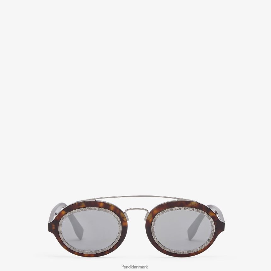 havana acetat modeshow solbriller med linser Mænd Fendi tilbehør mode A44V2D2420