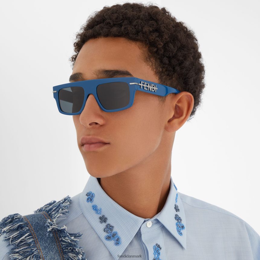 solbriller i grafisk acetat Mænd Fendi tilbehør blå A44V2D2416