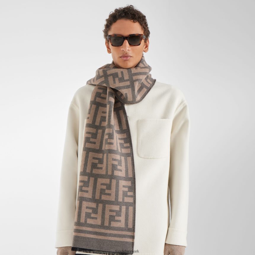 silke og uld tørklæde Mænd Fendi tilbehør flerfarvet A44V2D2447