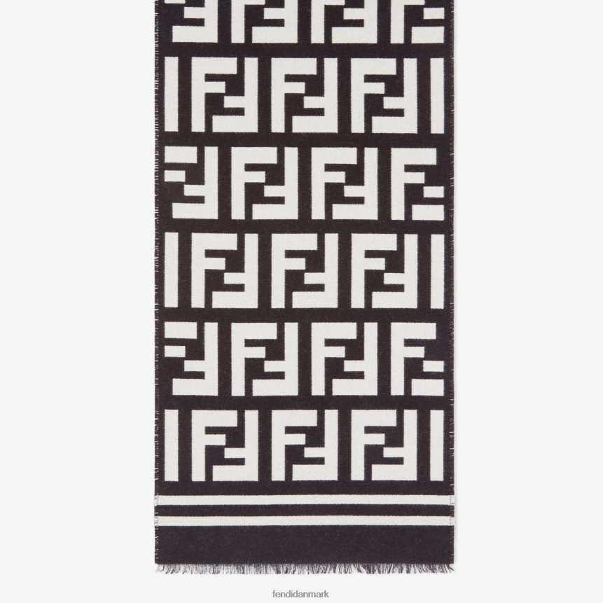 uld og silketørklæde Mænd Fendi tilbehør sort A44V2D2459