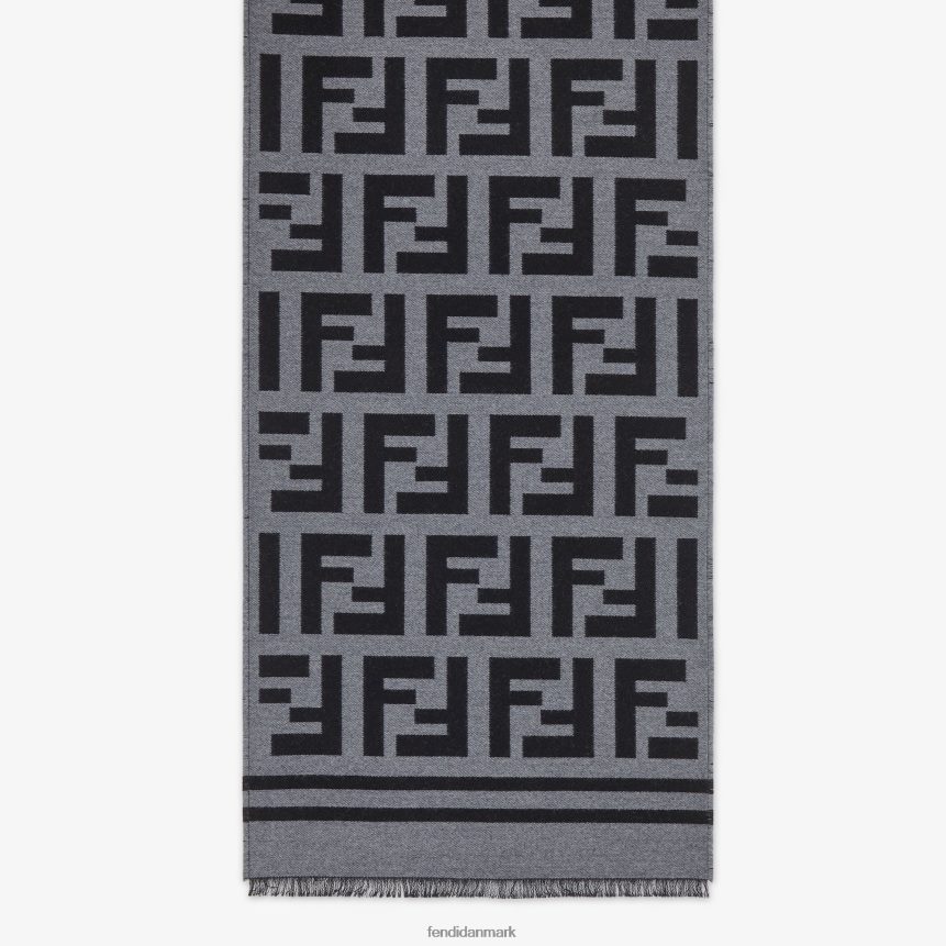 uld tørklæde Mænd Fendi tilbehør sort A44V2D2530