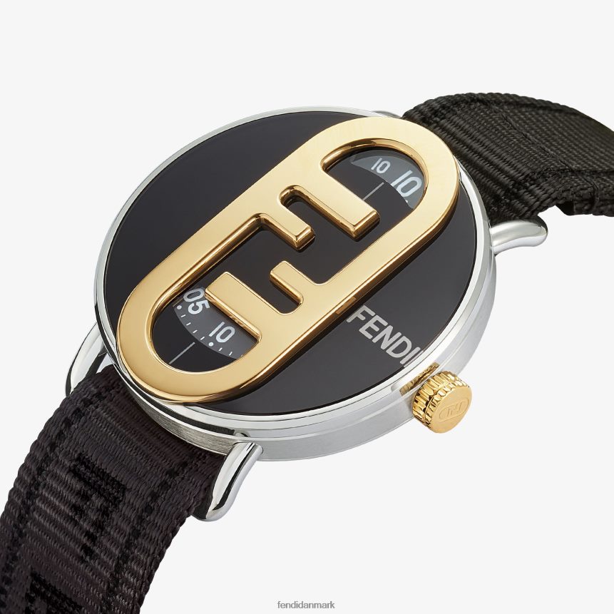 42 mm - rundt ur med o'lock logo Mænd Fendi tilbehør sølv A44V2D2347