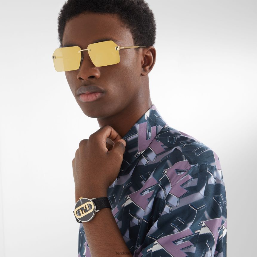 42 mm - rundt ur med o'lock logo Mænd Fendi tilbehør sølv A44V2D2347